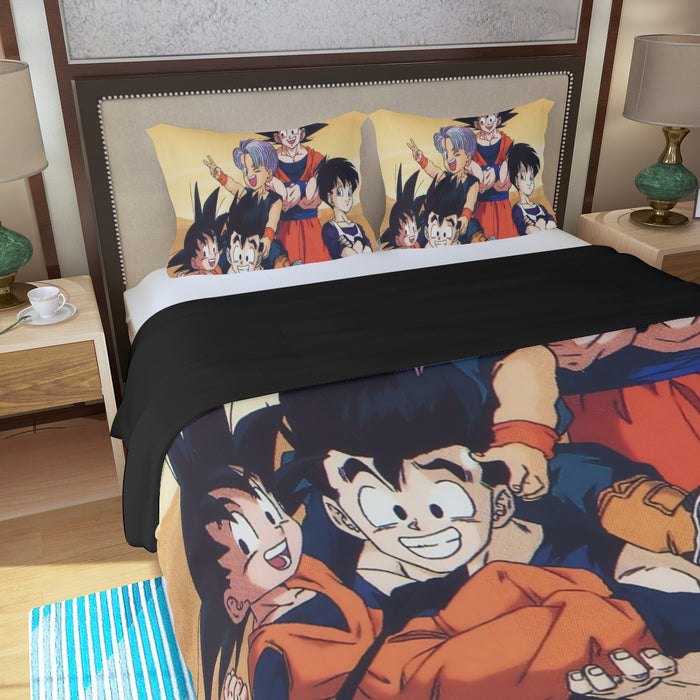 Dragon Ball Son Goku Happy Family Three Piece Duvet Cover Set