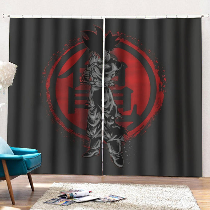 Dragon Ball Z Goku's Logo Curtains with Hooks