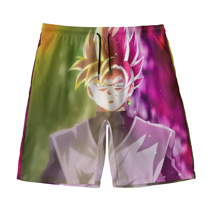 Dragon Ball Super Saiyan Black Goku Rose 2 Epic Style Beach Pants