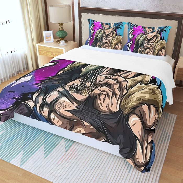 Super Saiyan Blue Gogeta Three Piece Duvet Cover Set