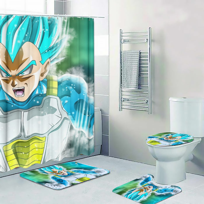 Dragon Ball Super Blue Vegeta Super Saiyan God Cool Four-piece Bathroom