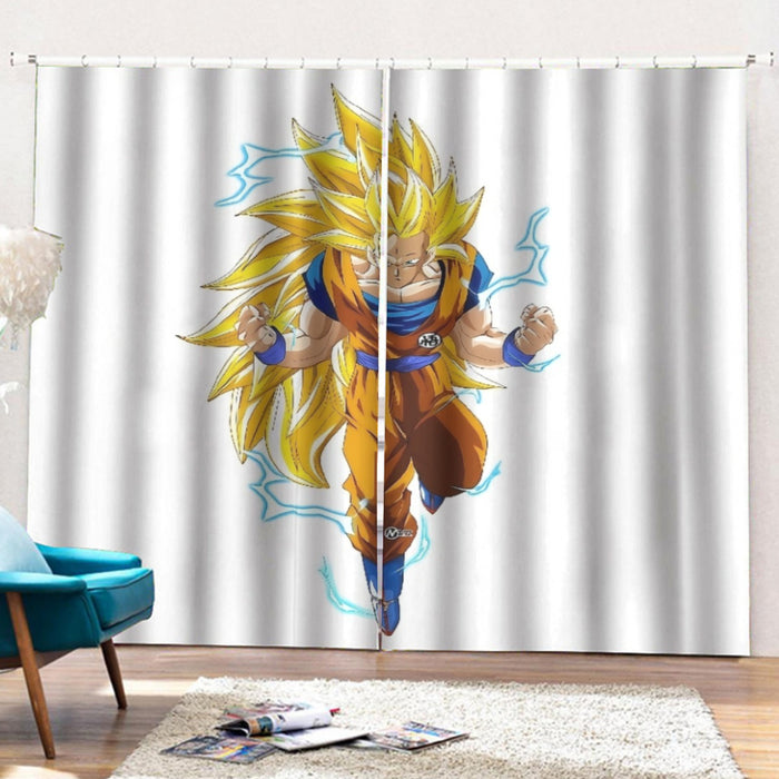 Goku Super Saiyan 3 Shirt Curtains with Hooks