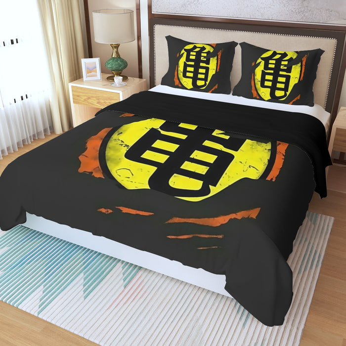 Dragon Ball Master Roshi Symbol Kanji Japanese Cool Design Three Piece Duvet Cover Set