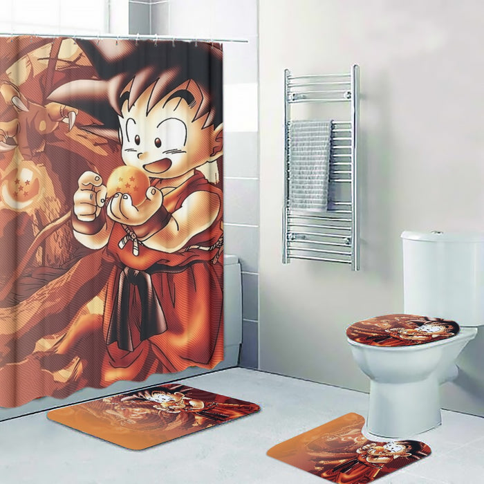 Kid Goku Dragon Ball Four-piece Bathroom