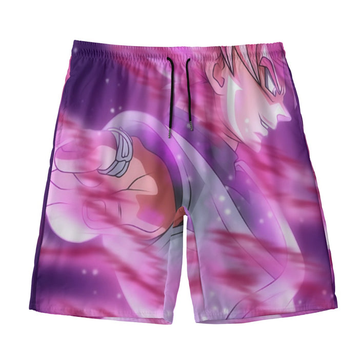 Dragon Ball Super Saiyan Black Goku Rose Cool Casual Beach Pants