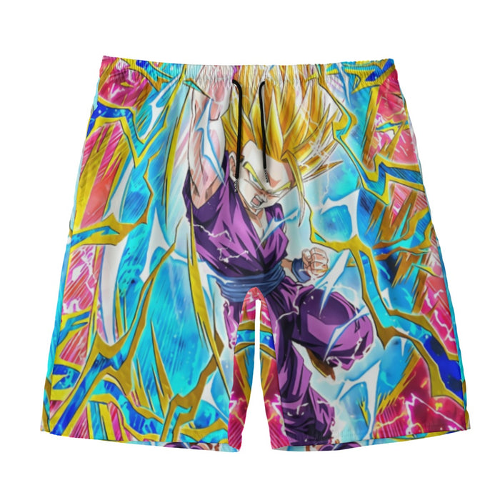 Teen Gohan Dragon Ball Full Tilt Kamehameha Super Saiyan 2 Beach Pants