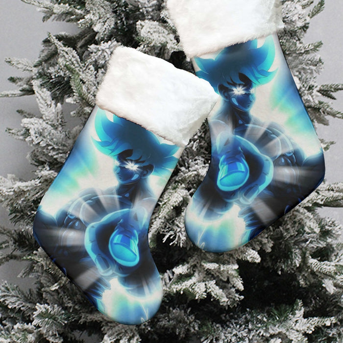 Dragon Ball Super Blue Son Goku Epic Ultra Instinct Christmas Socks