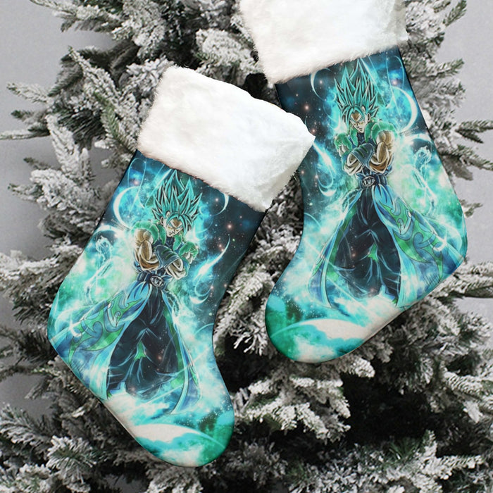 Dragon Ball Gogito 2 Blue Super Saiyan Kaioken Cool Christmas Socks