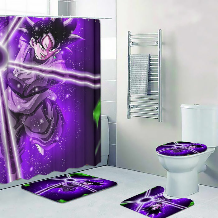 DBZ Goku Black Zamasu Power Ball Attack Cool Design Streetwear Four-piece Bathroom