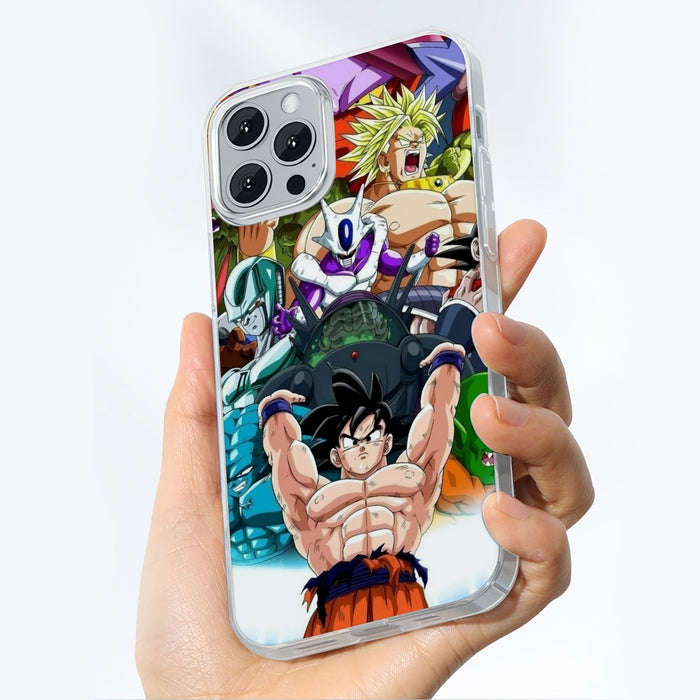 DBZ Goku Spirit Bomb Destroy Villains Cooler Broly Namek Vibrant iPhone 13 Case
