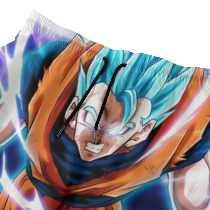 Dragon Ball Goku Blue Super Saiyan Epic Rage Casual Beach Pants
