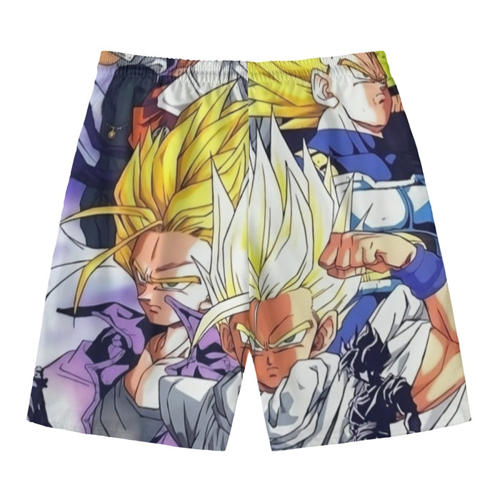 Dragon Ball Trunks Gohan Young Generation Super Saiyan Color Style Beach Pants