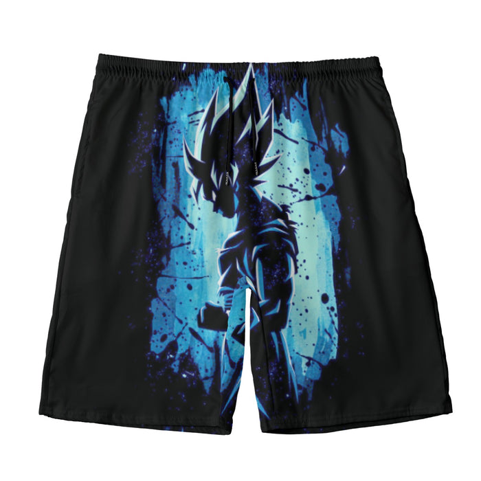 Awesome Goku Blue Design Dragon Ball Z Beach Pants