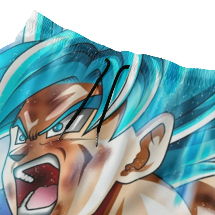 Dragon Ball Goku Blue Kaioken Ultra Instinct Epic 3D Beach Pants