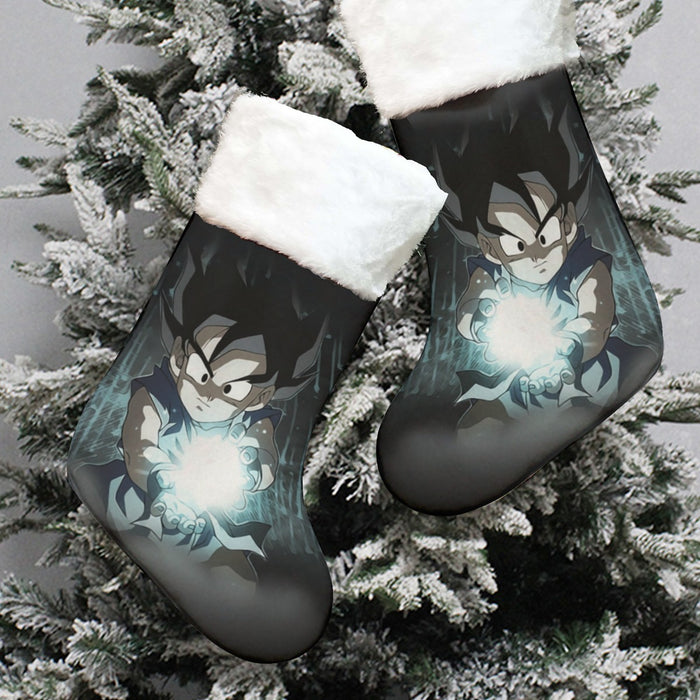 Dragon Ball Goku Kid Practice Kamehameha Cute Round Neck Design Christmas Socks