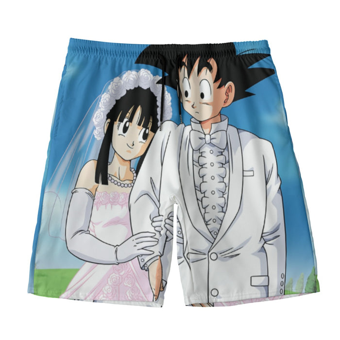 Dragon Ball Z Son Goku Newly Wed Couple Beach Pants