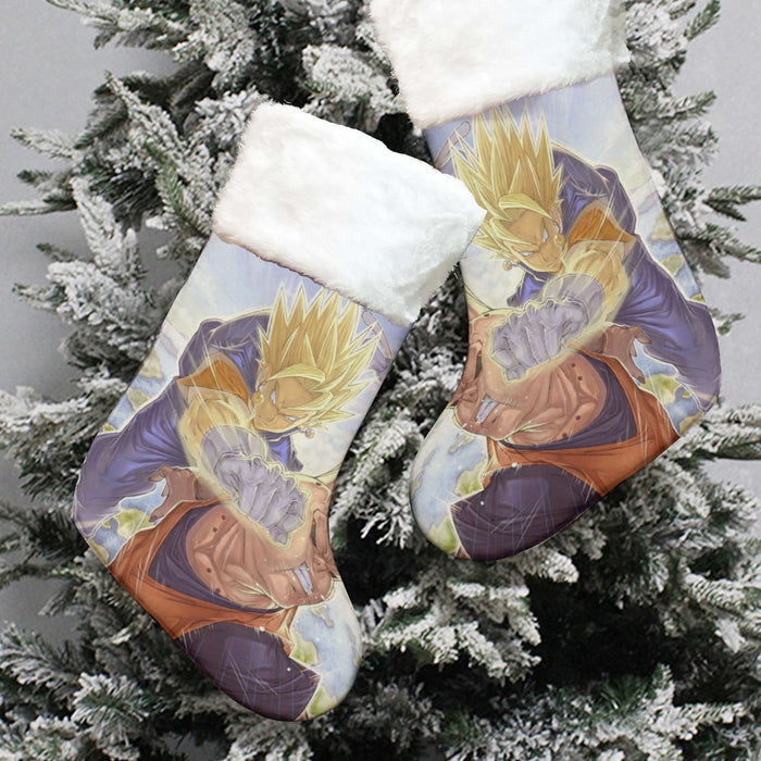 Dragon Ball Z Vegito Punching Super Buu Christmas Socks