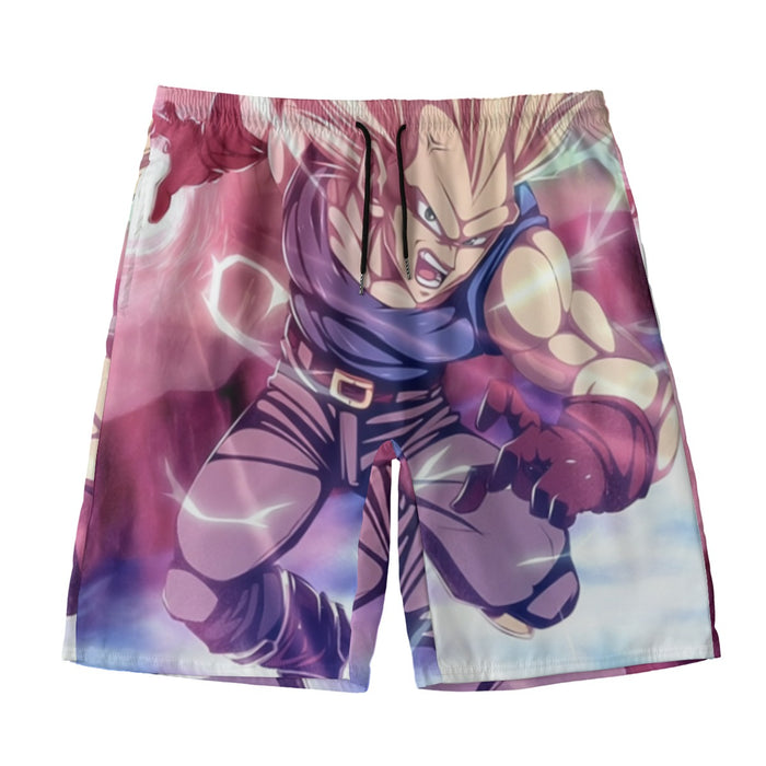 Dragon Ball Trunks SSJ3 Fan Artwork Full Print Style Beach Pants