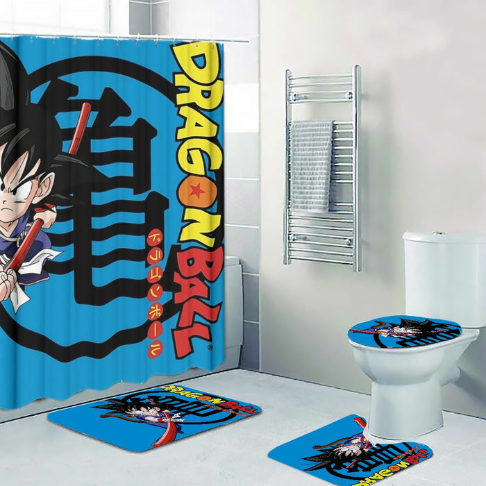 Young Goku Pencil Four-piece Bathroom