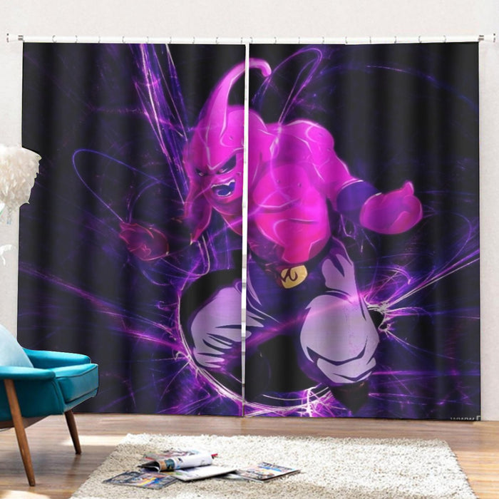 Dragon Ball Kid Buu Madness Destruction Dope Design Trending Curtains with Hooks