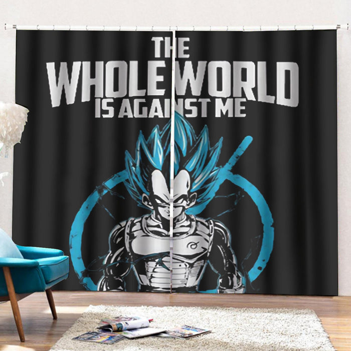 Dragon Ball Super SSGSS Vegeta Whis Symbol Curtains with Hooks