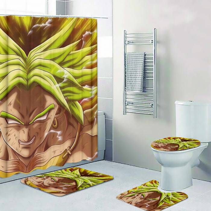 Dragon Ball Super Legendary Super Saiyan Broly White Eyes Custom Four-piece Bathroom