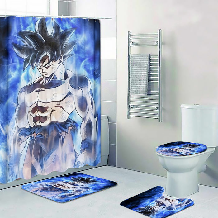 Dragon Ball Super Goku Ultra Instinct Blue Cool Casual Four-piece Bathroom