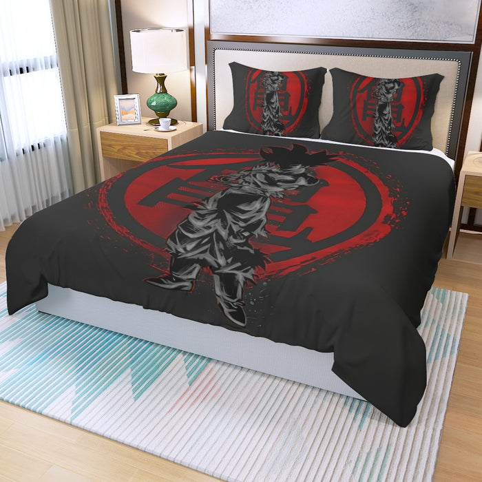 Dragon Ball Z Goku's Logo Three Piece Duvet Cover Set