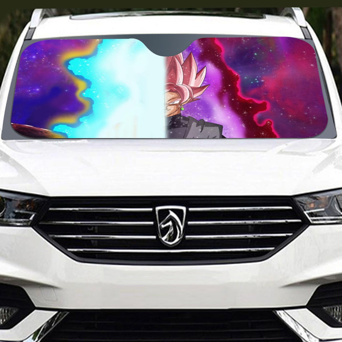 Dragon Ball Z Goku Super Saiyan God and Goku Black Windshield Sunshade