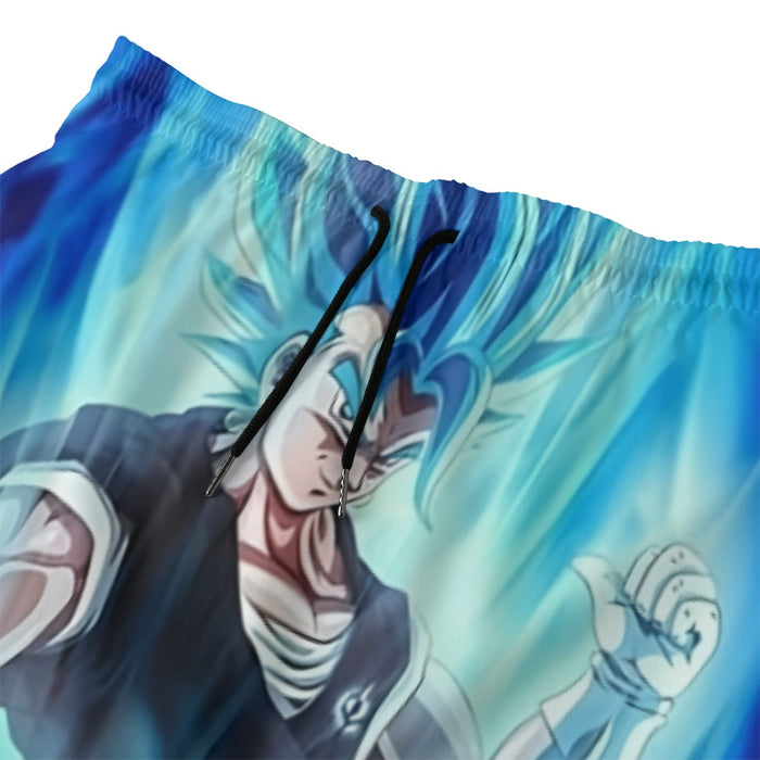 Dragon Ball Z Super Saiyan Vegito Blue Charge Aura Beach Pants