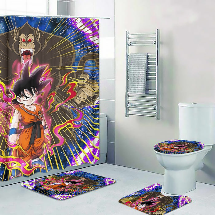 Great Ape Monkey Kid Goku Galaxy High-Quality Battle 3D Four-piece Bathroom