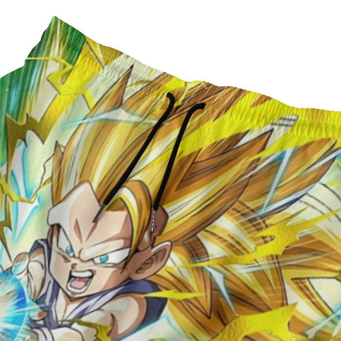 Dragon Ball Kid Goku SSJ3 Kamehameha Beach Pants