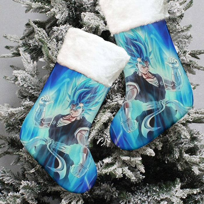 Dragon Ball Z Super Saiyan Vegito Blue Charge Aura Christmas Socks