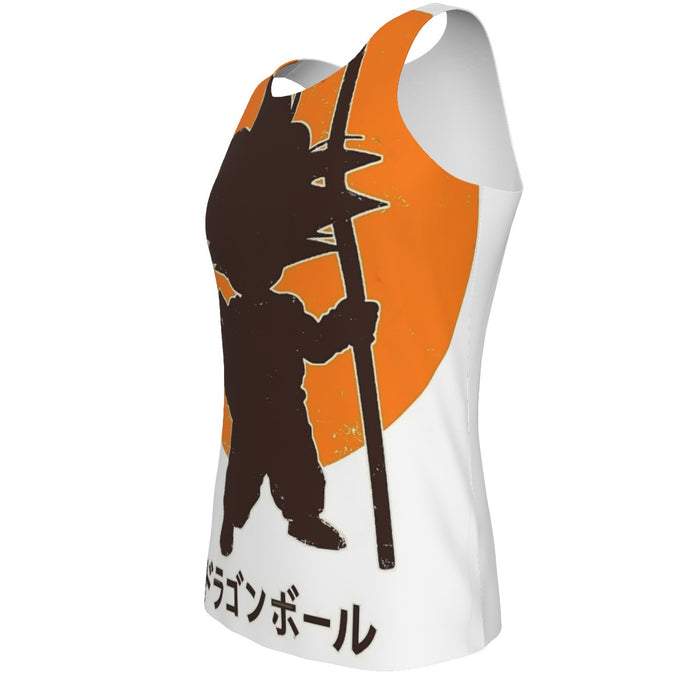 Dragon Ball Z Kid Goku Shadow Logo White Tank Top