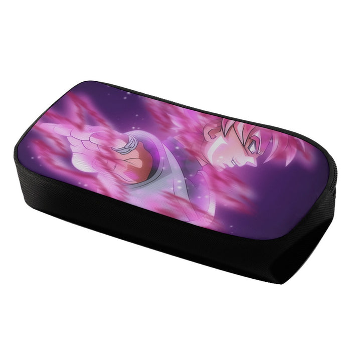 Dragon Ball Super Saiyan Black Goku Rose Cool Casual Pencil Bag