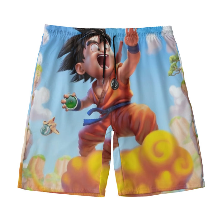 Dragon Ball Goku Kid Ride Flying Nimbus Cute Dope Streetwear Beach Pants