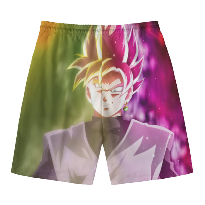 Dragon Ball Super Saiyan Black Goku Rose 2 Epic Style Beach Pants