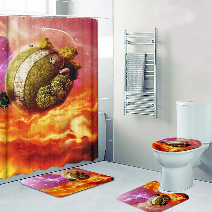 Dragon Ball Z Great King Kai Planet Cool Orange Four-piece Bathroom