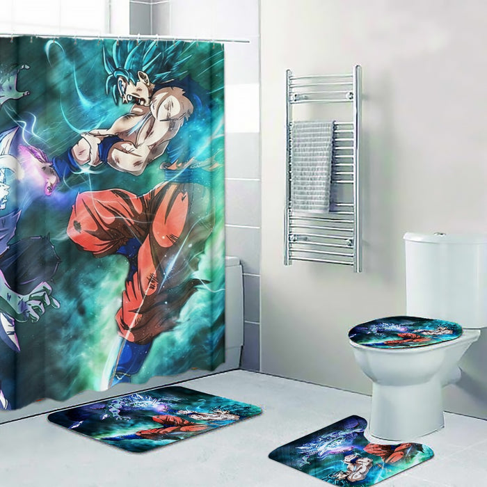 Dragon Ball Fused Zamasu Goku Blue Super Saiyan Epic Four-piece Bathroom