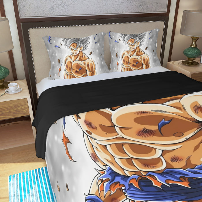 Goku Mastered Ultra Instinct Three Piece Duvet Cover Set