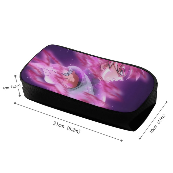 Dragon Ball Super Saiyan Black Goku Rose Cool Casual Pencil Bag
