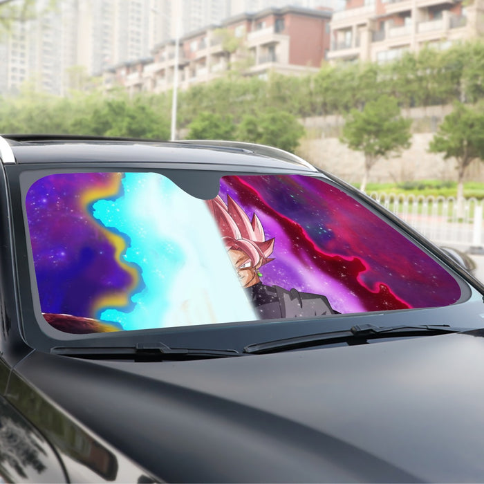 Dragon Ball Z Goku Super Saiyan God and Goku Black Windshield Sunshade