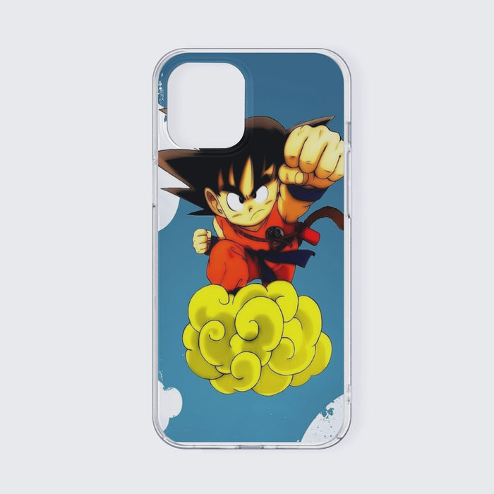 Young Goku Kid Flying Cloud Fight 3D Dragonball iPhone 13 Case