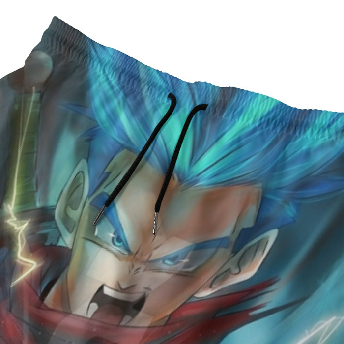 Dragon Ball Super Future Trunks Rage Beach Pants