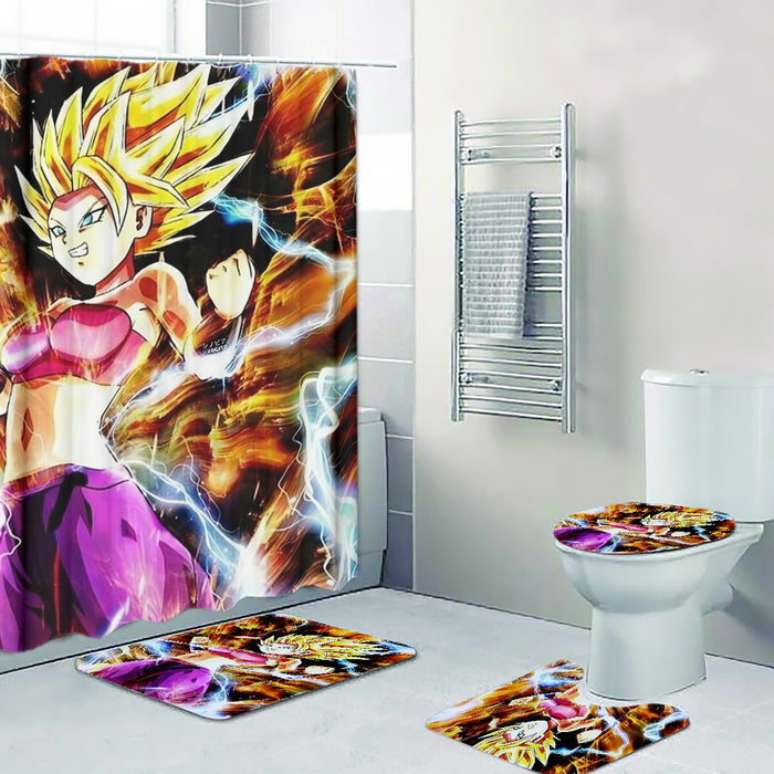 Dragon Ball Super Caulifla Super Saiyan 2 Epic Casual Four-piece Bathroom
