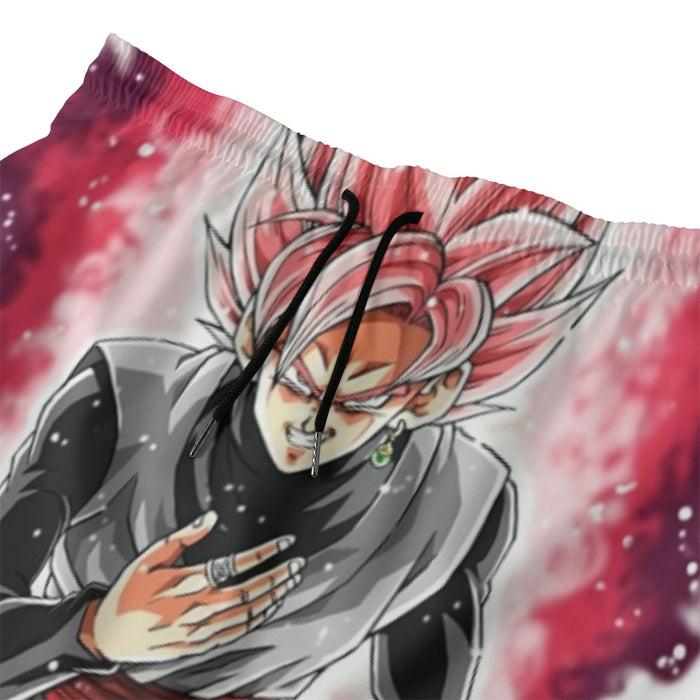 Dragon Ball Super Black Goku Rose 2 Super Saiyan Grin Beach Pants