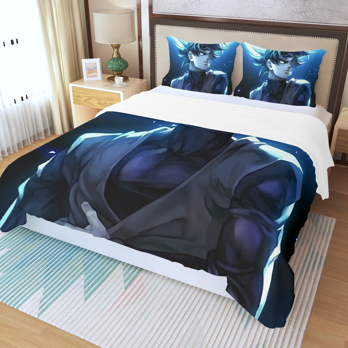 Dragon Ball Super Goku Black Cool Night Blue Sea Three Piece Duvet Cover Set