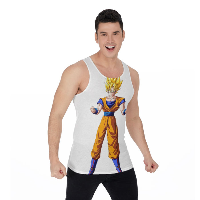 Goku Transformation Thunder Black Super Saiyan Tank Top