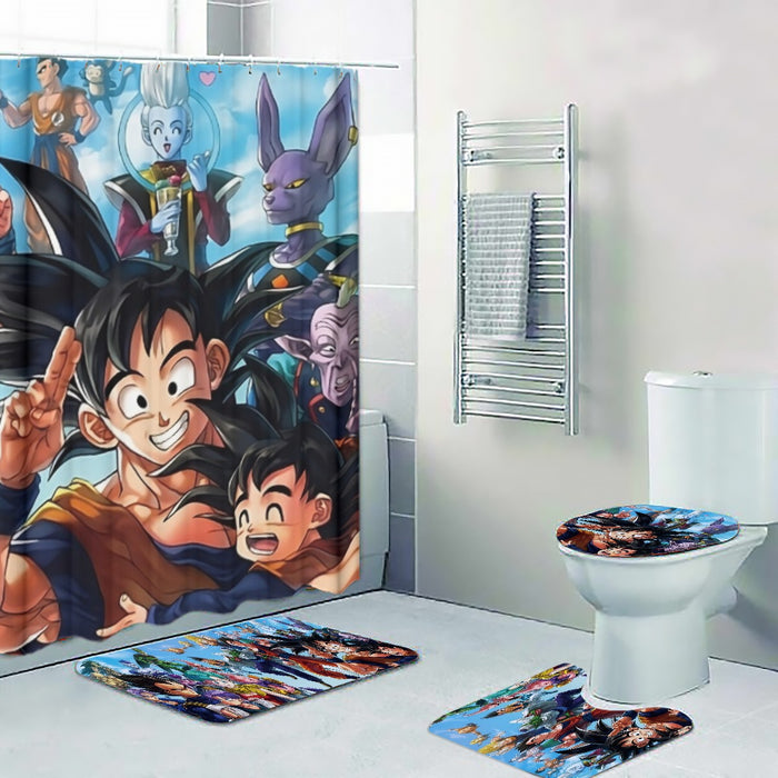 Dragon Ball Z Characters Four-piece Bathroom