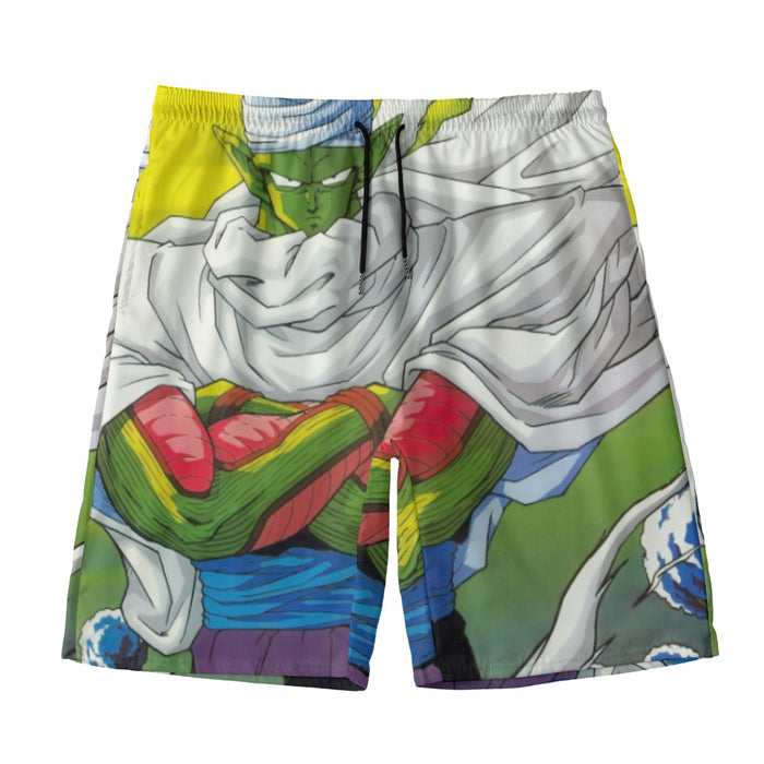 Dragon Ball Angry Piccolo Standing And Ready for Fighting Beach Pants